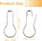 1000pcs Metal Safety Pins, Bulb Gourd Pins, 0.9” Clothing Tag Pin Calabash Pin Pear Shaped Bead Needle Pins for Crafts Clothes Crafting Knitting Sewing Making Accessories (Sliver)